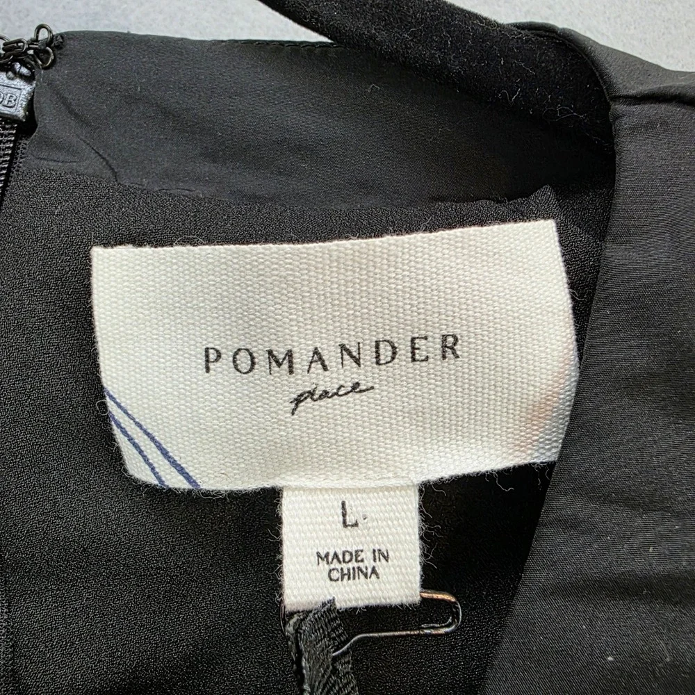 Tuckernuck Pomander Place Coco Tweed Bow Dress Black White Houndstooth Tweed Lg - Picture 9 of 12